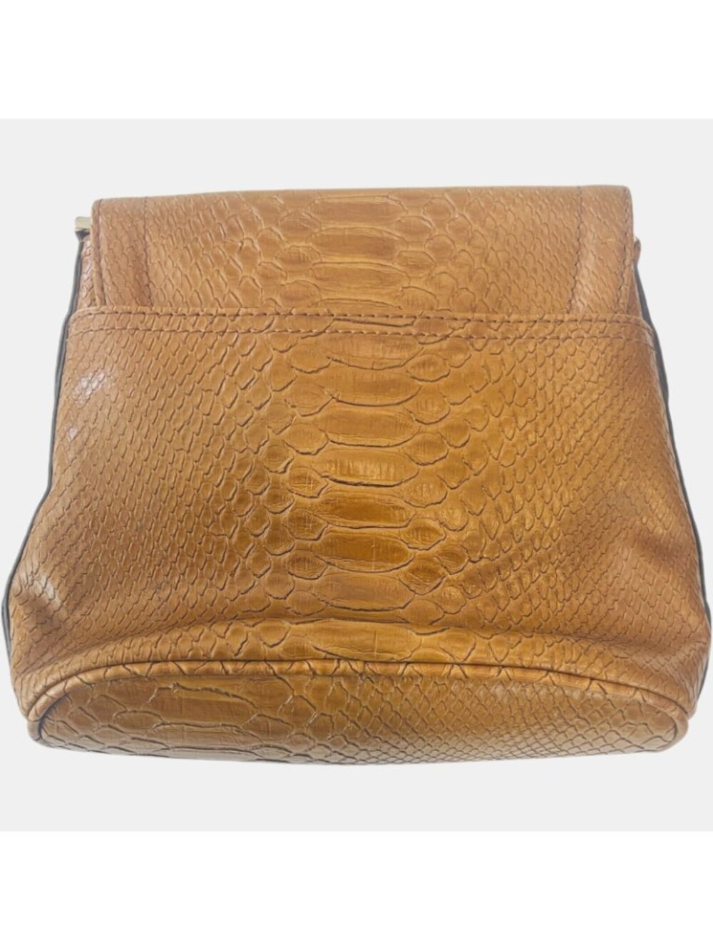 LIZ CLAIBORNE Brown Shoulder Purse - 8" W x 7" H - Picture 3 of 5